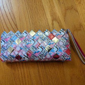 Bubble yum wrapper clutch